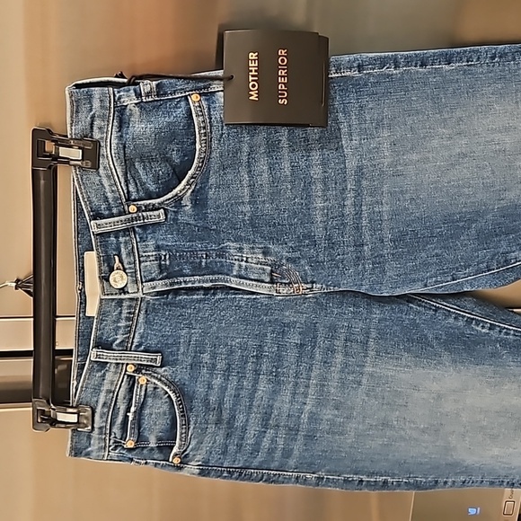 💕MOTHER SUPERIOR💕 The Ditcher Crop Jeans ~ Running With Scissors 25 NWT - Picture 13 of 16